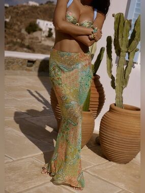 Bydee SYROS LONG SKIRT IN ZEPHYRUS